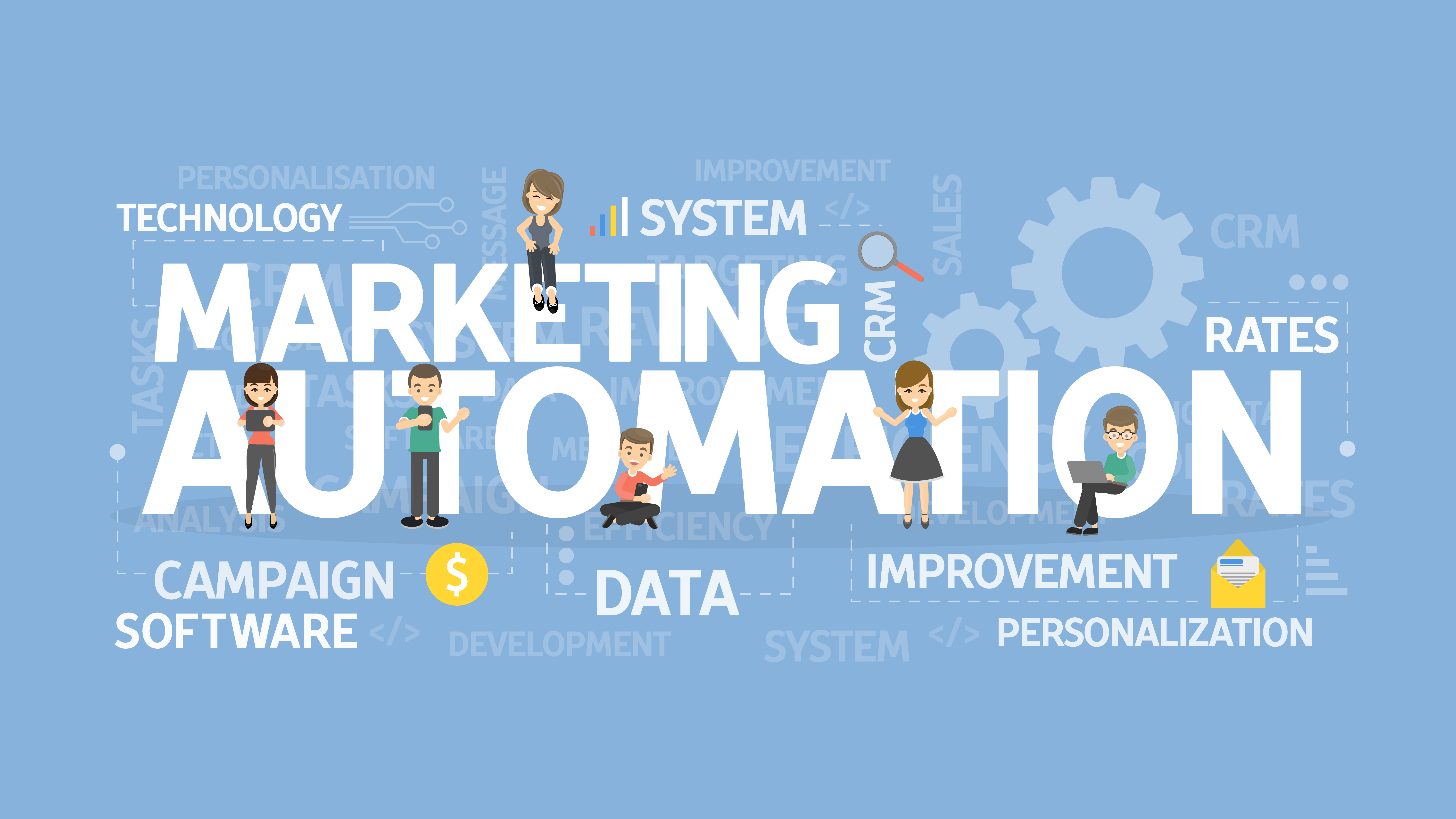Marketing automation concept.
